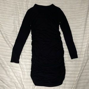 Size small black bodycon midi dress
